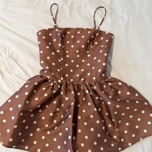 Taffeta Polka Dot Mini Dress - FRENCH CONNECTION ✨